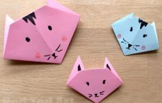 Folding Paper Crafts Origami Cat Easy Paper Crafts For Kids folding paper crafts |getfuncraft.com