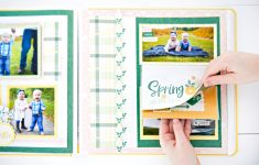 Get More Spring Scrapbook Layouts Ideas Spread Some Sunshine With This 2 Page Spring Scrapbook Layout
