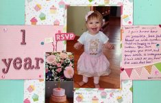 Girl Scrapbook Layouts Ideas How To Create A Sparkling One Year Old Girl Birthday Scrapbook