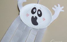 Halloween Crafts With Paper Paper Plate Ghost 2 1 halloween crafts with paper|getfuncraft.com