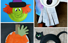 Halloween Crafts With Paper Paper Plate Halloween Kids Crafts halloween crafts with paper|getfuncraft.com
