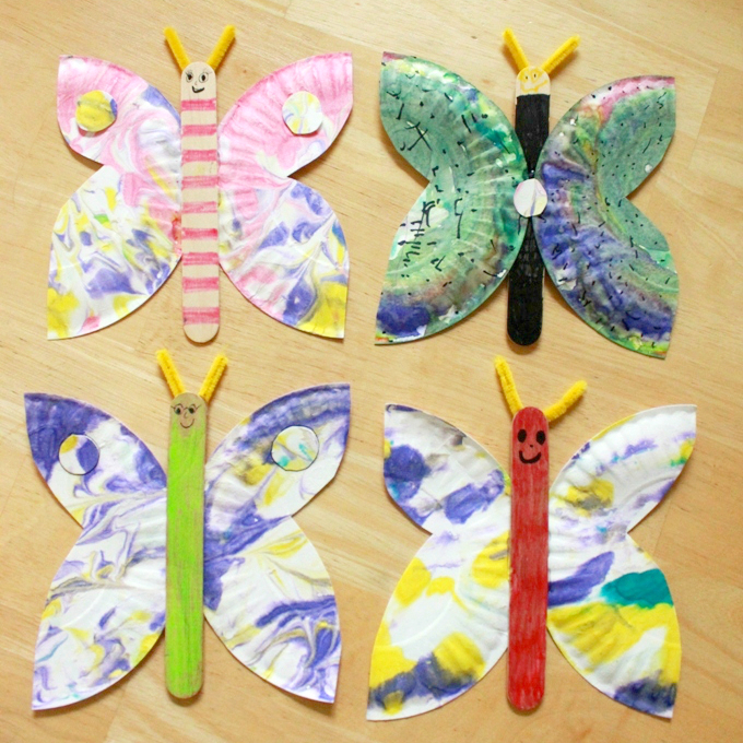 How To Make A Craft With Paper Technique A Paper Plate Butterfly Craft An Easy And Creative Idea