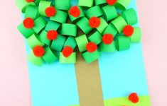 How To Make A Craft With Paper Technique How To Make A 3d Paper Apple Tree Craft