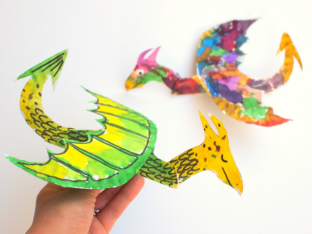 How To Make A Craft With Paper Technique How To Make Colorful And Fun Paper Plate Dragons Pink