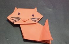How To Make A Craft With Paper Technique How To Make Cute Cat Paper Craft Origami Tutorial For Beginners