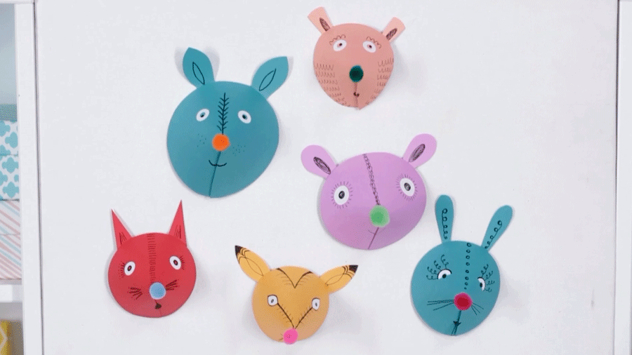 How To Make A Craft With Paper Technique Kid Craft Cute Paper Animal Heads