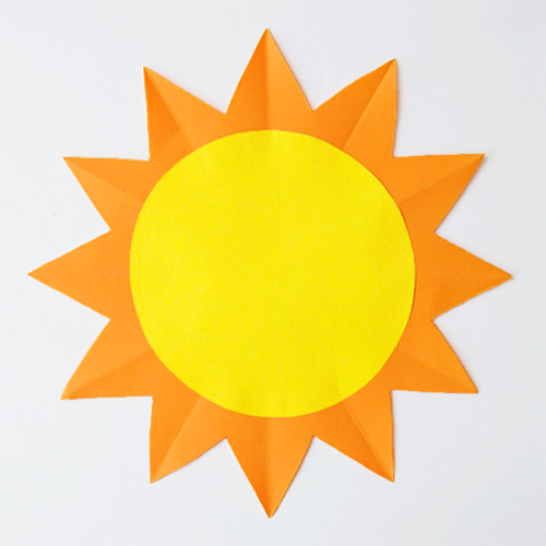 How To Make A Craft With Paper Technique Paper Sun Kids Crafts Fun Craft Ideas Firstpalette