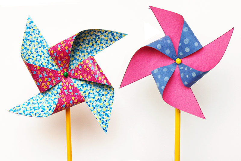 How To Make A Craft With Paper Technique Pinwheel Kids Crafts Fun Craft Ideas Firstpalette