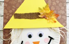 How To Make A Craft With Paper Technique Scarecrow Paper Plate Craft For Thanksgiving