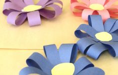 How To Make A Craft With Paper Technique Simple 3d Paper Flowers How Wee Learn
