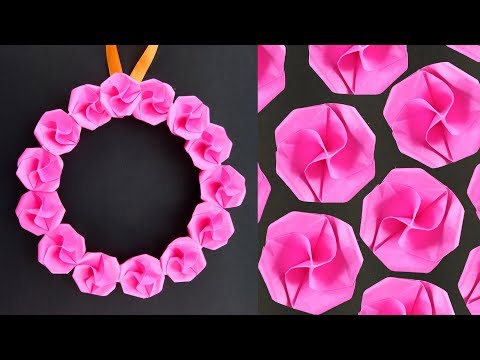How To Make A Paper Flower Craft As Home Décor Diy Wall Hanging Paper Flowers Craft Easy Wall Decoration