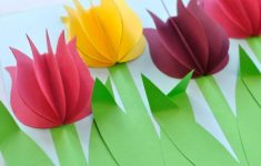 How To Make A Paper Flower Craft As Home Décor Gorgeous 3d Paper Tulip Flower Craft