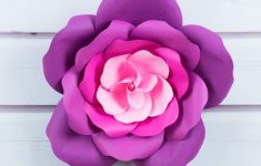 How To Make A Paper Flower Craft As Home Décor Learn To Make Giant Paper Roses In 5 Easy Steps And Get A