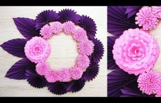 How To Make A Paper Flower Craft As Home Décor Paper Wall Hanging Craft Ideas Paper Flower Paper Craft Wall Decoration Ideas K
