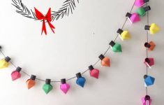How To Make Christmas Crafts Out Of Paper Paper Diy Paper Crafts Lights Garland how to make christmas crafts out of paper|getfuncraft.com