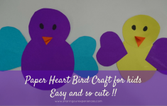 How To Make Crafts Out Of Paper Paper Heart Bird Crafts For Kids Toddlers And Preschoolers how to make crafts out of paper |getfuncraft.com