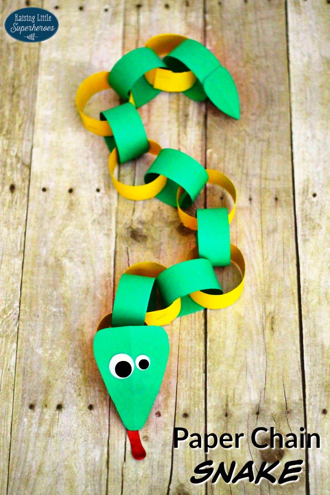 How To Make Crafts Out Of Paper Paperchainsnake how to make crafts out of paper |getfuncraft.com