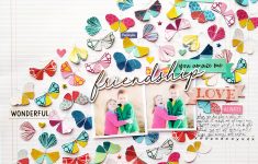 How to Make DIY Scrapbooking Layouts Friends Friendship Layout Paige Taylor Evans