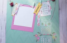 How to Make DIY Scrapbooking Layouts Friends Hello Friend Premade Scrapbook Pages For Your Ba 12x12 Scrapbook Layout Friends Scrapbooking Layout