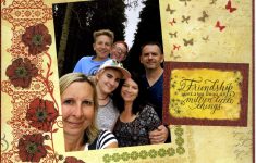 How to Make DIY Scrapbooking Layouts Friends Quietfire Creations Friendship Isnt A Big Thing Scrapbook Layout