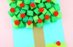 How To Make Paper Art And Craft 3d Paper Apple Tree Craft 1 how to make paper art and craft|getfuncraft.com