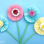 How To Make Paper Art And Craft Accordion Paper Flowers how to make paper art and craft|getfuncraft.com