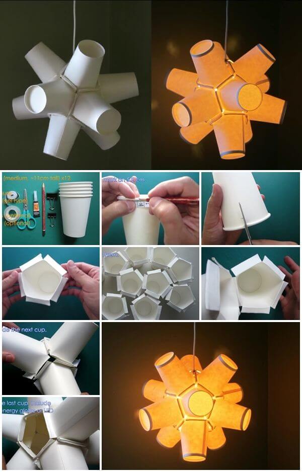 How To Make Paper Art And Craft How To Make Paper Cup Lamp how to make paper art and craft|getfuncraft.com