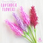 How To Make Paper Crafts Flowers Simple Paper Lavender Flowers Squared how to make paper crafts flowers|getfuncraft.com