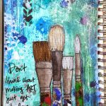 How to make simple art journal cover ideas designs Art Journal Umwowstudio My Motivational Art Journal Page Art