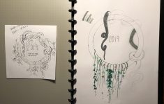 How to make simple art journal cover ideas designs First And Second Draft Of My Journal Cover For 2019 Still