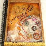 How to make simple art journal cover ideas designs Starting New 2014 Art Journal Smash Book Creative Vintage