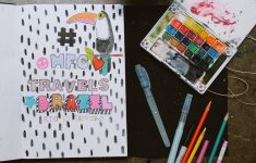 How to make simple art journal cover ideas designs Travel Journal Ideas Tips And Travel Size Art Supplies For