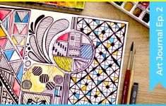 How to make simple art journal cover ideas designs Zentangle Inspired Art Ideas Patterns Doodling Ideas Art