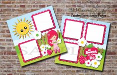 How to Turn Blank Scrapbook Pages into Beautiful Spring Scrapbook Pages Blj Graves Studio As Sweet As Can Be Strawberry Girl Scrapbook Pages