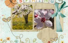 How to Turn Blank Scrapbook Pages into Beautiful Spring Scrapbook Pages Digital Scrapbooking Csf Blog