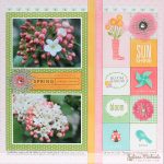 How to Turn Blank Scrapbook Pages into Beautiful Spring Scrapbook Pages March 2014 17turtles