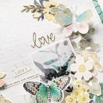 How to Turn Blank Scrapbook Pages into Beautiful Spring Scrapbook Pages Pretty Spring Florals Maggie Holmes Design