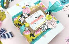 How to Turn Blank Scrapbook Pages into Beautiful Spring Scrapbook Pages Spring Bucket List Mini Album With Sunny Days Aspire Grace