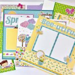 How to Turn Blank Scrapbook Pages into Beautiful Spring Scrapbook Pages Spring Scrapbook Page Kit 12x12 Or Premade 8 Pages Flowers Etsy