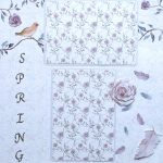 How to Turn Blank Scrapbook Pages into Beautiful Spring Scrapbook Pages Two Handmade Happy Spring Scrapbook Pages Premade Etsy
