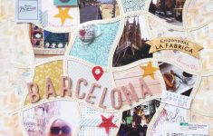 Ideas of Scrapbook Travel Layouts Barcelona Scrapbook Layout