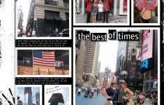 Ideas of Scrapbook Travel Layouts New York Travel Photo Album