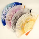 Japanese Paper Fan Craft Special Craft Gift Vintage Japanese Style Silk Lace Dance Fan Flower Pattern Hand Fan Folding Fan japanese paper fan craft|getfuncraft.com