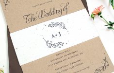 Kraft Paper Invitations Seeds Of Love Kraft Paper Wedding Invitations 1 kraft paper invitations|getfuncraft.com