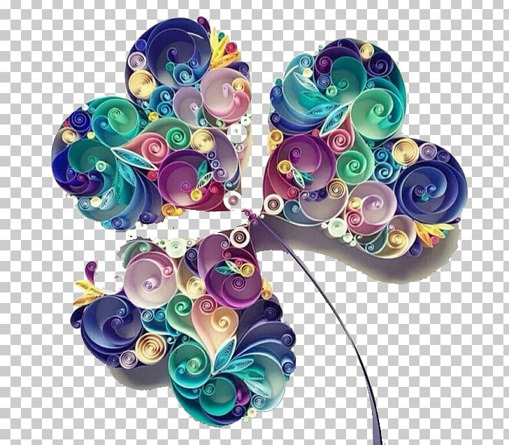 Learn Papercraft Quilling For Beginner Paper Craft Quilling Art Papercutting Png Clipart Clover
