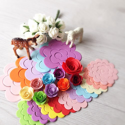 Learn Papercraft Quilling For Beginner Us 12 30pcs 10colors 75mm 75mm Flower Design Quilling Paper Crafts For Diy Handmade Cards Decor Paper Scrapbooking In Craft Paper From Home