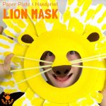 Lion Mask Craft Paper Plate Paper Plate And Handprint Lion Mask Square 2 lion mask craft paper plate|getfuncraft.com