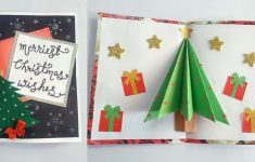 Lovely adorable handmade Christmas cards ideas Diy Pop Up Christmas Tree Cardchristmas Pop Up Card Handmade Christmas Greeting Card Idea