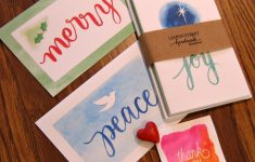 Lovely adorable handmade Christmas cards ideas Handmade Watercolor Christmas Cards At Getdrawings