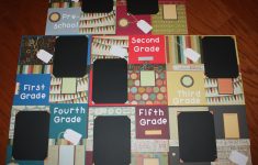 Making the First Day of Preschool Scrapbook School 12 X 12 Premade Scrapbook Layouts Preschool Kindergarten First Grade Second Third Fourth Fifth Sixth Handmade Set